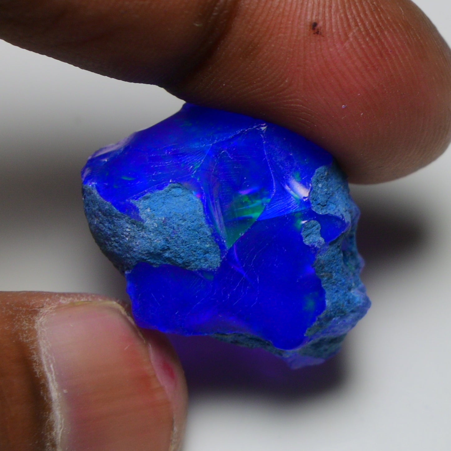 Rare Blue Opal 29.50 Carats | Natural Blue Ethiopian Opal Rough - Ready for Cutting & Jewelry!