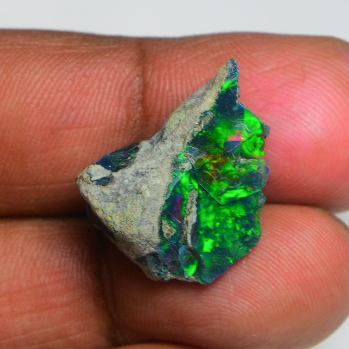 Rare Black Opal 13.50 Carats | Natural Black Ethiopian Opal Rough - Ready for Cutting & Jewelry!