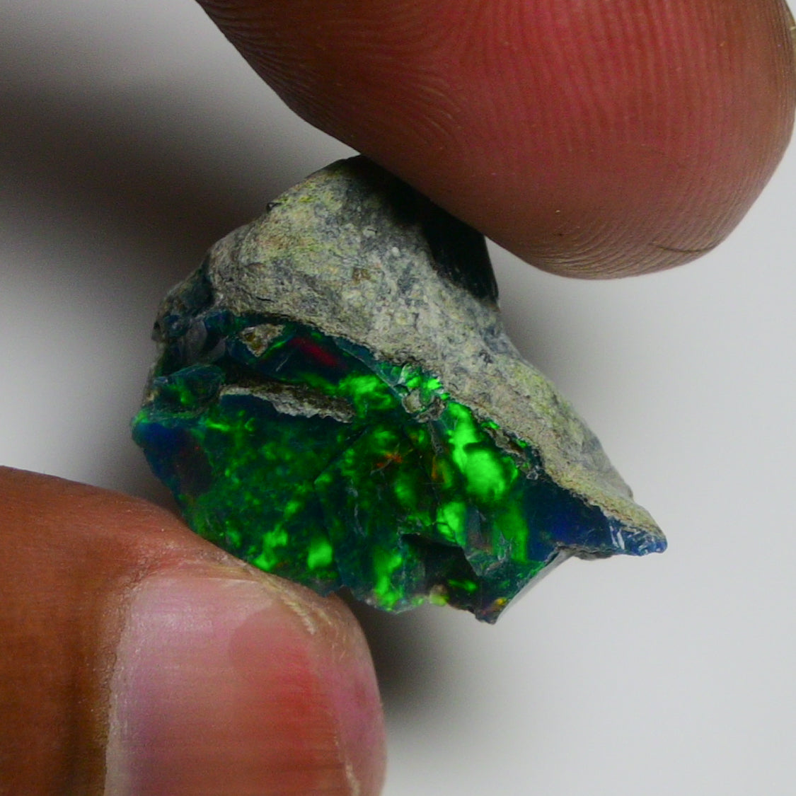 Rare Black Opal 13.50 Carats | Natural Black Ethiopian Opal Rough - Ready for Cutting & Jewelry!