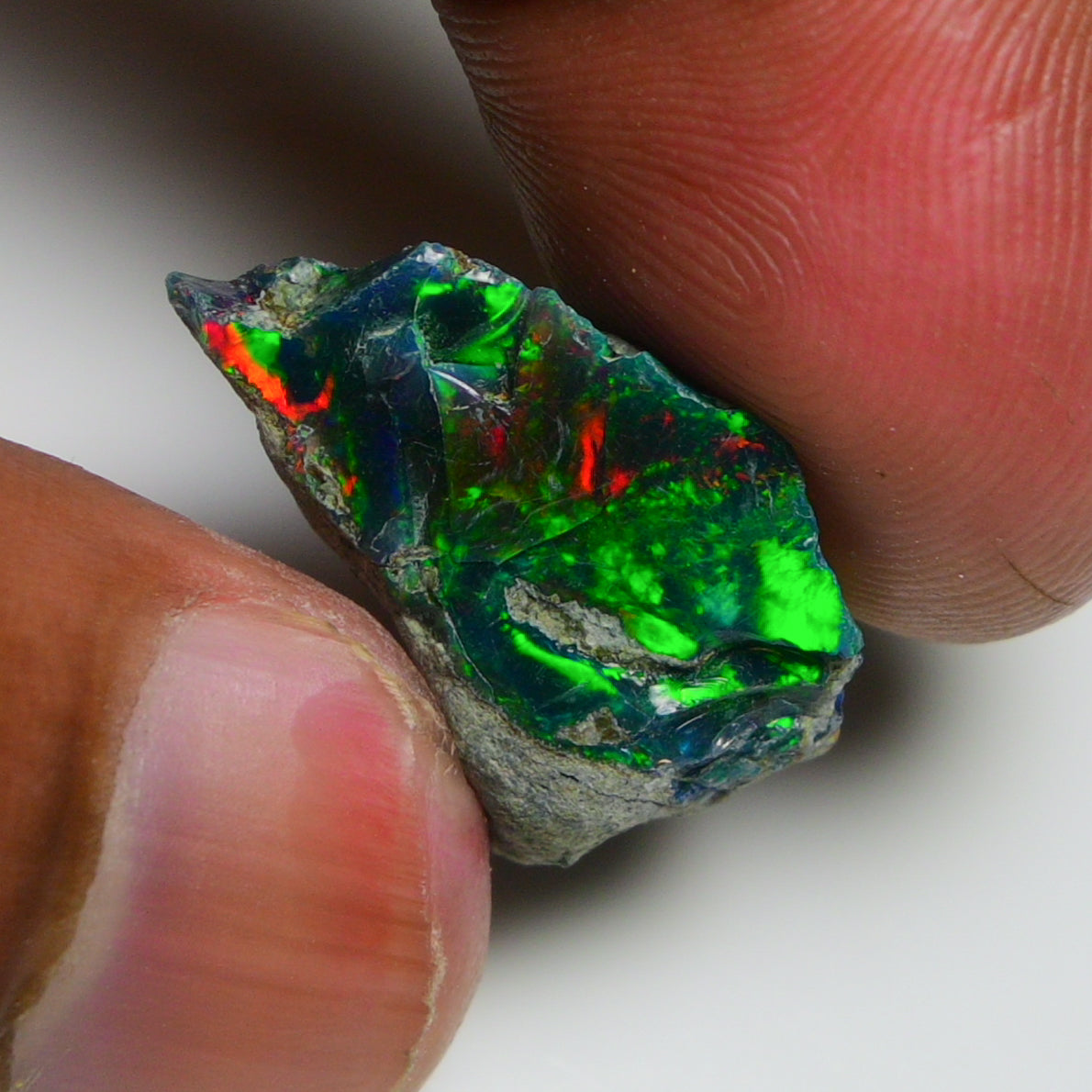 Rare Black Opal 13.50 Carats | Natural Black Ethiopian Opal Rough - Ready for Cutting & Jewelry!