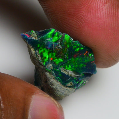 Rare Black Opal 13.50 Carats | Natural Black Ethiopian Opal Rough - Ready for Cutting & Jewelry!