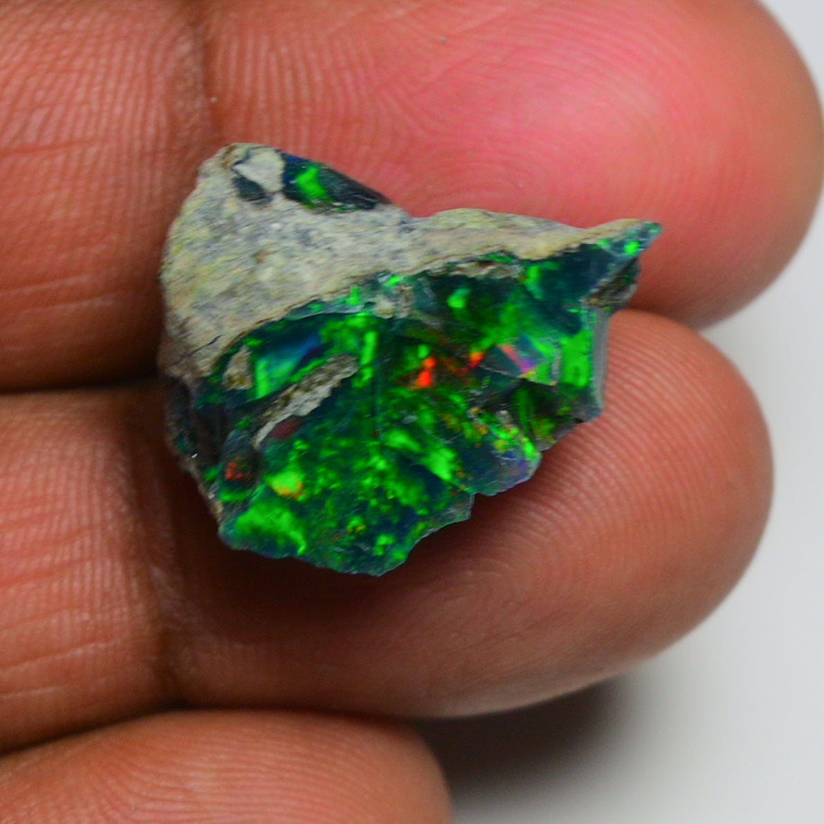 Rare Black Opal 13.50 Carats | Natural Black Ethiopian Opal Rough - Ready for Cutting & Jewelry!