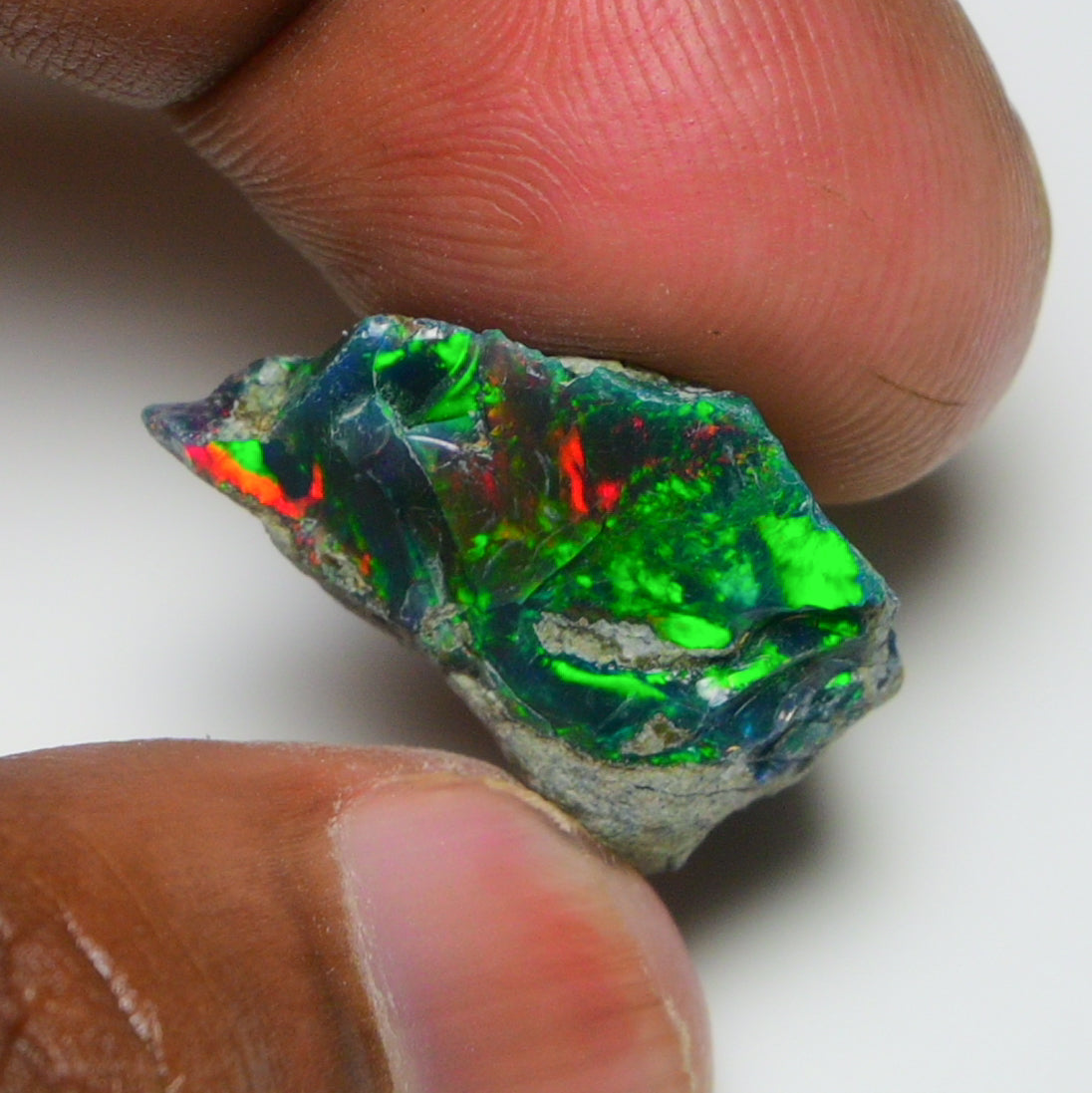 Rare Black Opal 13.50 Carats | Natural Black Ethiopian Opal Rough - Ready for Cutting & Jewelry!