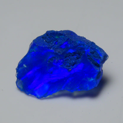 Rare Blue Opal 12.35 Carats | Natural Blue Ethiopian Opal Rough - Ready for Cutting & Jewelry!