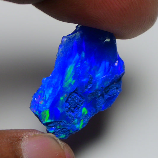 Rare Blue Opal 12.35 Carats | Natural Blue Ethiopian Opal Rough - Ready for Cutting & Jewelry!