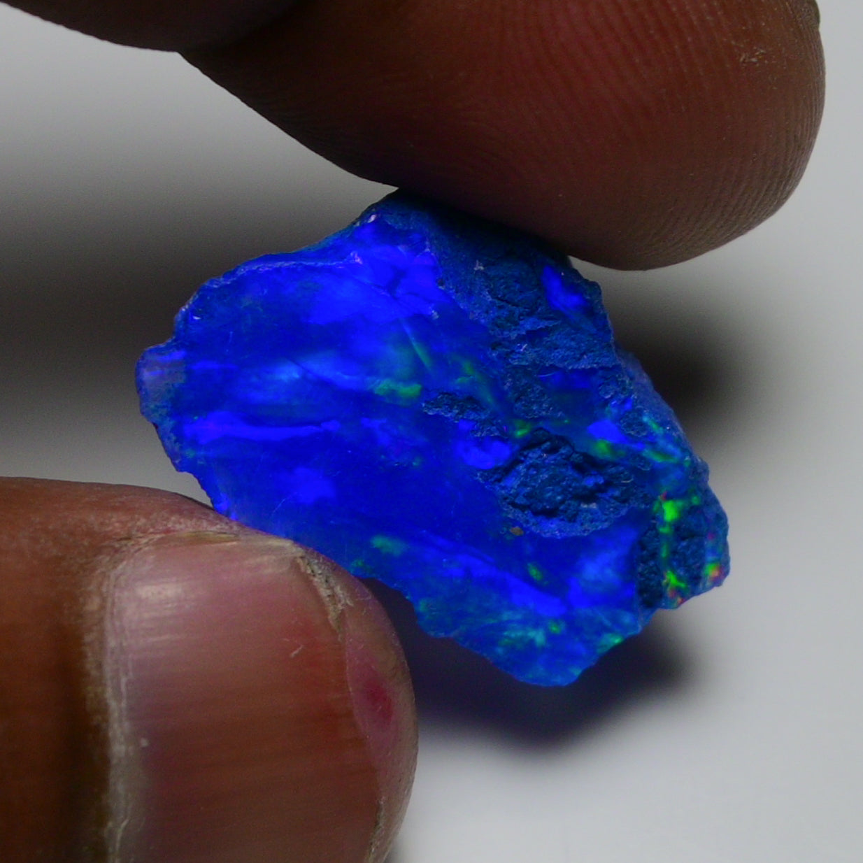Rare Blue Opal 12.35 Carats | Natural Blue Ethiopian Opal Rough - Ready for Cutting & Jewelry!