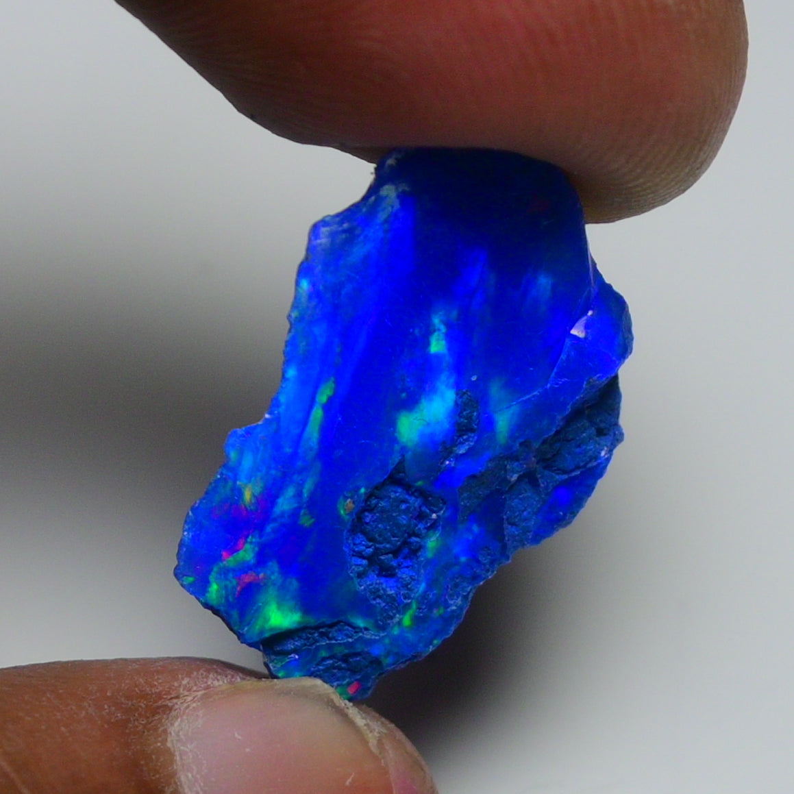 Rare Blue Opal 12.35 Carats | Natural Blue Ethiopian Opal Rough - Ready for Cutting & Jewelry!