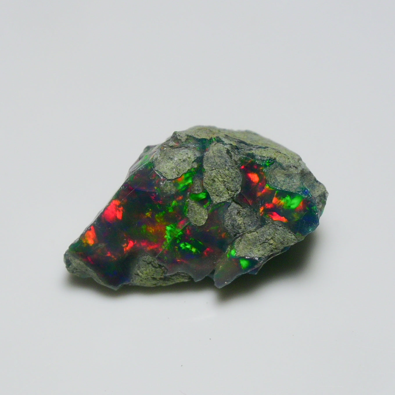 Rare Black Opal 15.00 Carats | Natural Black Ethiopian Opal Rough - Ready for Cutting & Jewelry!