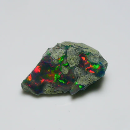 Rare Black Opal 15.00 Carats | Natural Black Ethiopian Opal Rough - Ready for Cutting & Jewelry!