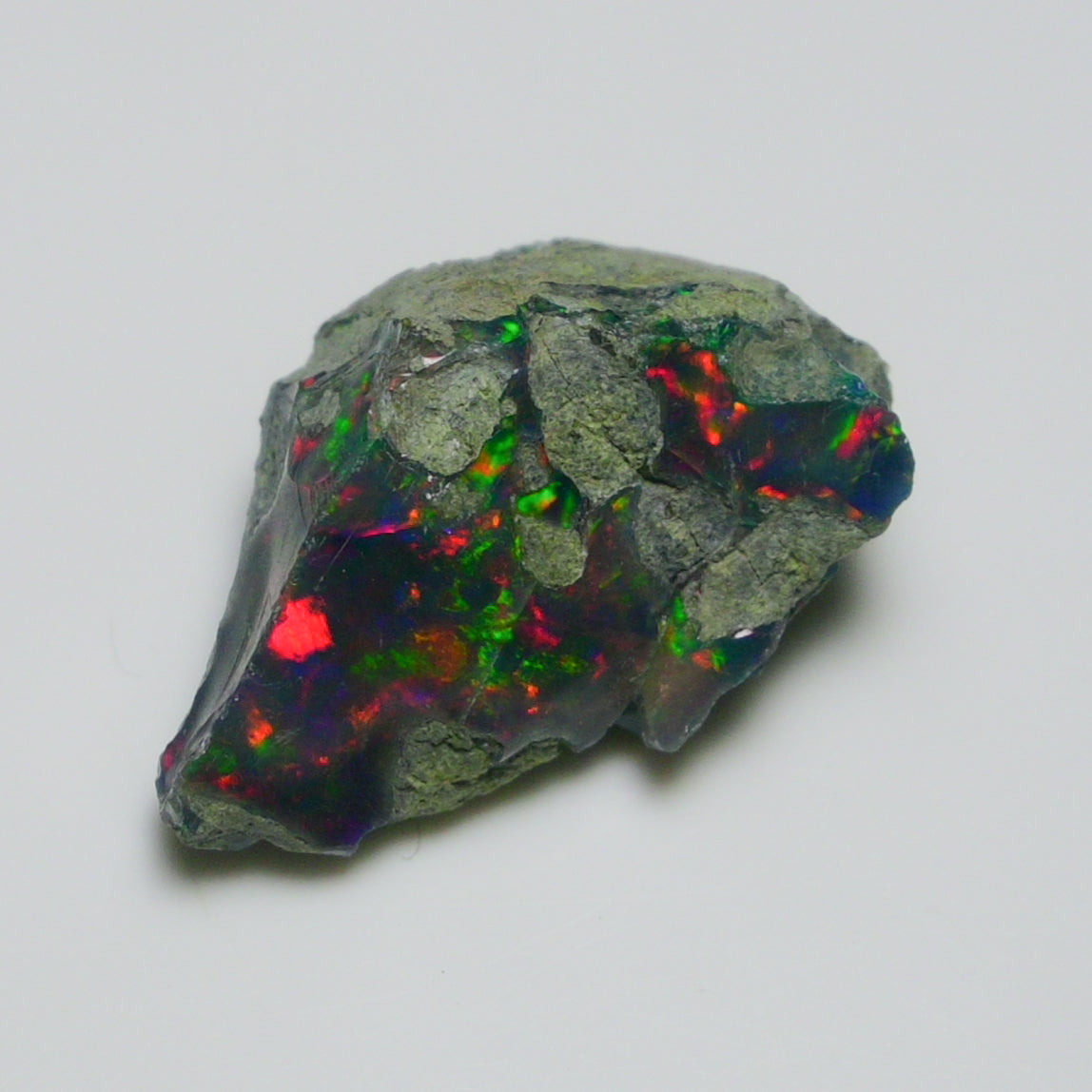 Rare Black Opal 15.00 Carats | Natural Black Ethiopian Opal Rough - Ready for Cutting & Jewelry!