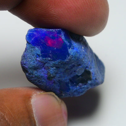 Rare Blue Opal 26.65 Carats | Natural Blue Ethiopian Opal Rough - Ready for Cutting & Jewelry!