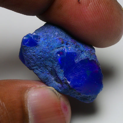 Rare Blue Opal 26.65 Carats | Natural Blue Ethiopian Opal Rough - Ready for Cutting & Jewelry!