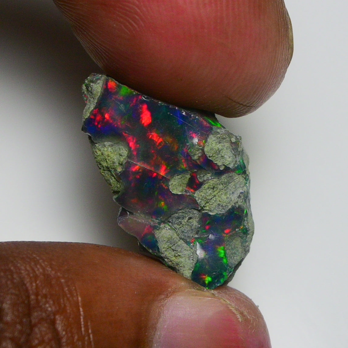 Rare Black Opal 15.00 Carats | Natural Black Ethiopian Opal Rough - Ready for Cutting & Jewelry!