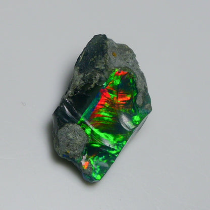 Rare Black Opal 7.65 Carats | Natural Black Ethiopian Opal Rough - Ready for Cutting & Jewelry!