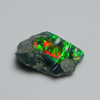 Rare Black Opal 7.65 Carats | Natural Black Ethiopian Opal Rough - Ready for Cutting & Jewelry!