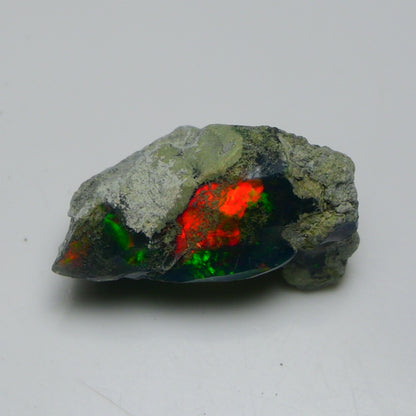 Rare Black Opal 12.90 Carats | Natural Black Ethiopian Opal Rough - Ready for Cutting & Jewelry!