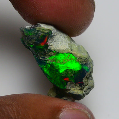 Rare Black Opal 12.90 Carats | Natural Black Ethiopian Opal Rough - Ready for Cutting & Jewelry!