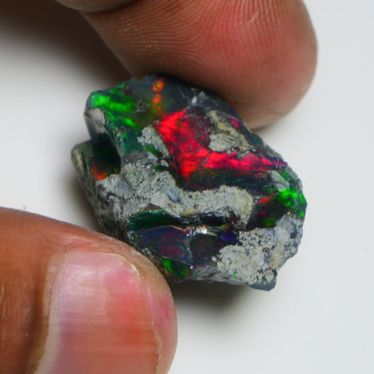 Rare Black Opal 28.20 Carats | Natural Black Ethiopian Opal Rough - Ready for Cutting & Jewelry!