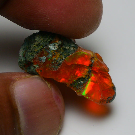 Rare Orange Opal 13.50 Carats | Natural Orange Ethiopian Opal Rough - Ready for Cutting & Jewelry!