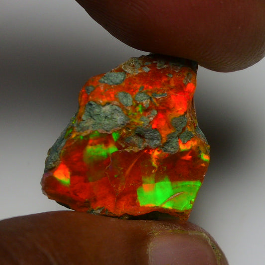 Rare Orange Opal 15.00 Carats | Natural Orange Ethiopian Opal Rough - Ready for Cutting & Jewelry!