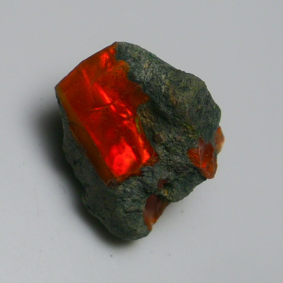Rare Orange Opal 9.60 Carats | Natural Orange Ethiopian Opal Rough - Ready for Cutting & Jewelry!