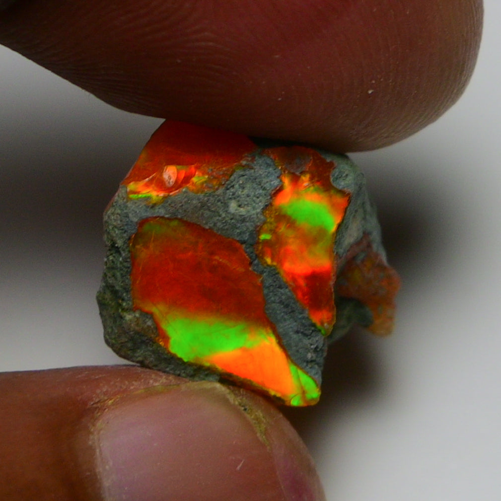 Rare Orange Opal 9.60 Carats | Natural Orange Ethiopian Opal Rough - Ready for Cutting & Jewelry!
