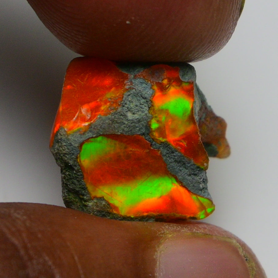 Rare Orange Opal 9.60 Carats | Natural Orange Ethiopian Opal Rough - Ready for Cutting & Jewelry!