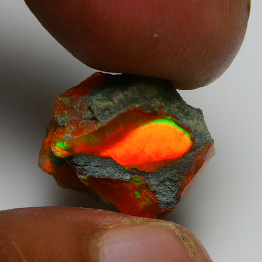 Rare Orange Opal 9.60 Carats | Natural Orange Ethiopian Opal Rough - Ready for Cutting & Jewelry!