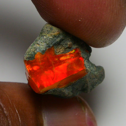 Rare Orange Opal 9.60 Carats | Natural Orange Ethiopian Opal Rough - Ready for Cutting & Jewelry!