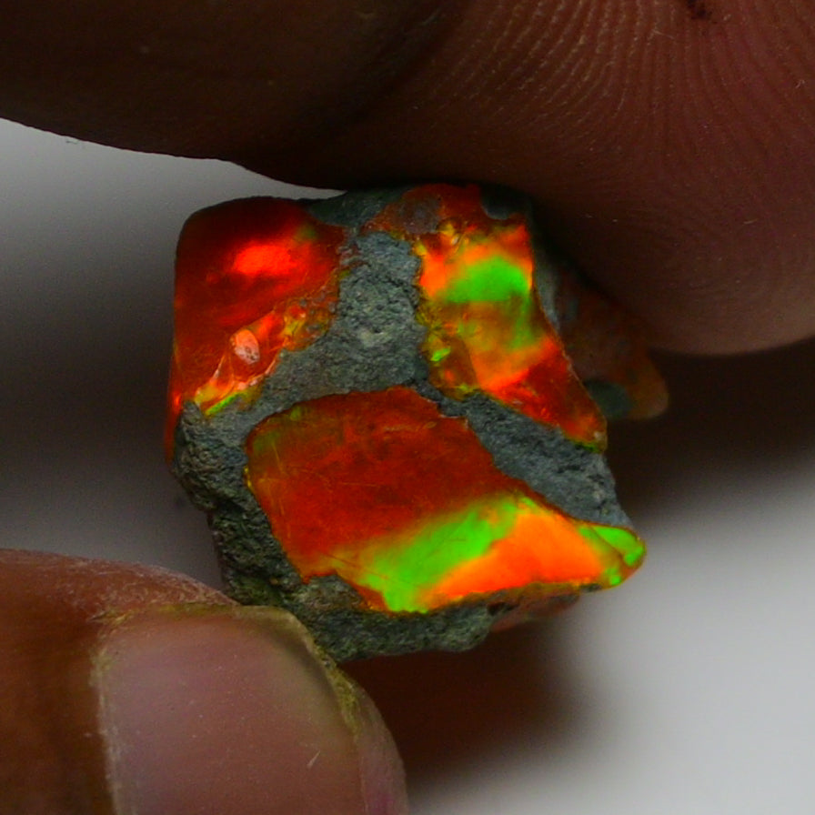 Rare Orange Opal 9.60 Carats | Natural Orange Ethiopian Opal Rough - Ready for Cutting & Jewelry!