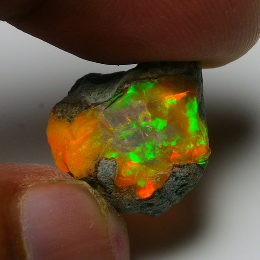 Rare Orange Opal 11.00 Carats | Natural Orange Ethiopian Opal Rough - Ready for Cutting & Jewelry!