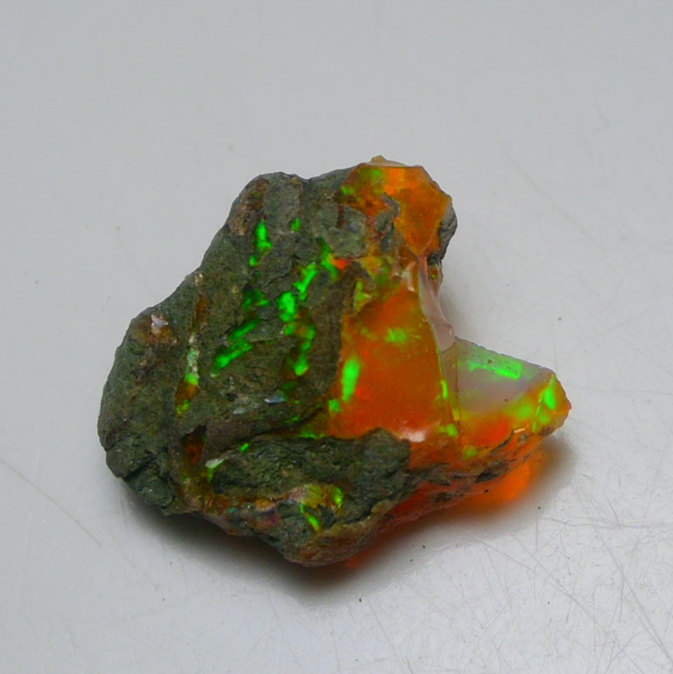 Rare Orange Opal 5.90 Carats | Natural Orange Ethiopian Opal Rough - Ready for Cutting & Jewelry!