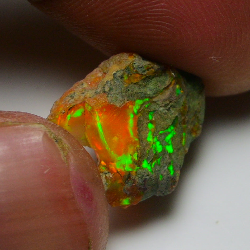 Rare Orange Opal 5.90 Carats | Natural Orange Ethiopian Opal Rough - Ready for Cutting & Jewelry!