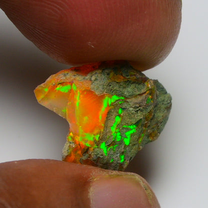 Rare Orange Opal 5.90 Carats | Natural Orange Ethiopian Opal Rough - Ready for Cutting & Jewelry!