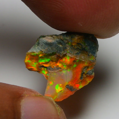 Rare Orange Opal 5.90 Carats | Natural Orange Ethiopian Opal Rough - Ready for Cutting & Jewelry!