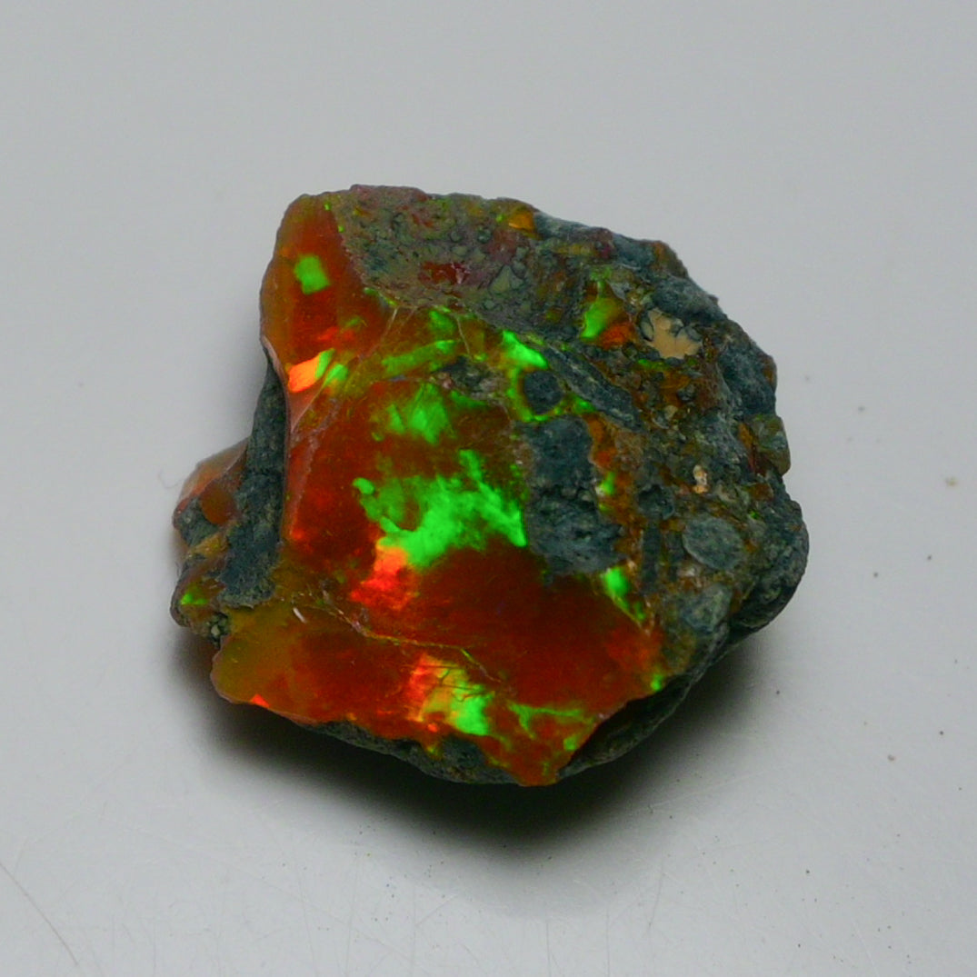 Rare Orange Opal 14.80 Carats | Natural Orange Ethiopian Opal Rough - Ready for Cutting & Jewelry!