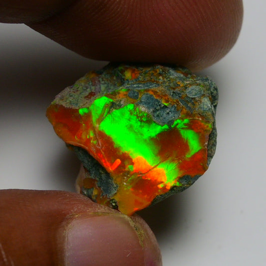 Rare Orange Opal 14.80 Carats | Natural Orange Ethiopian Opal Rough - Ready for Cutting & Jewelry!