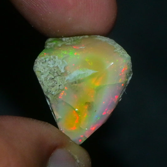 White Opal 21.45 Carats | Natural White Ethiopian Opal Rough - Ready for Cutting & Jewelry!