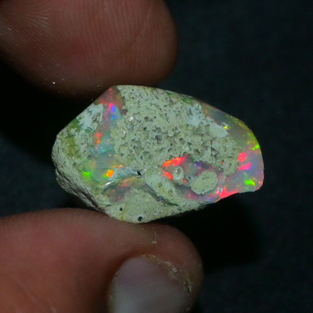 White Opal 21.45 Carats | Natural White Ethiopian Opal Rough - Ready for Cutting & Jewelry!