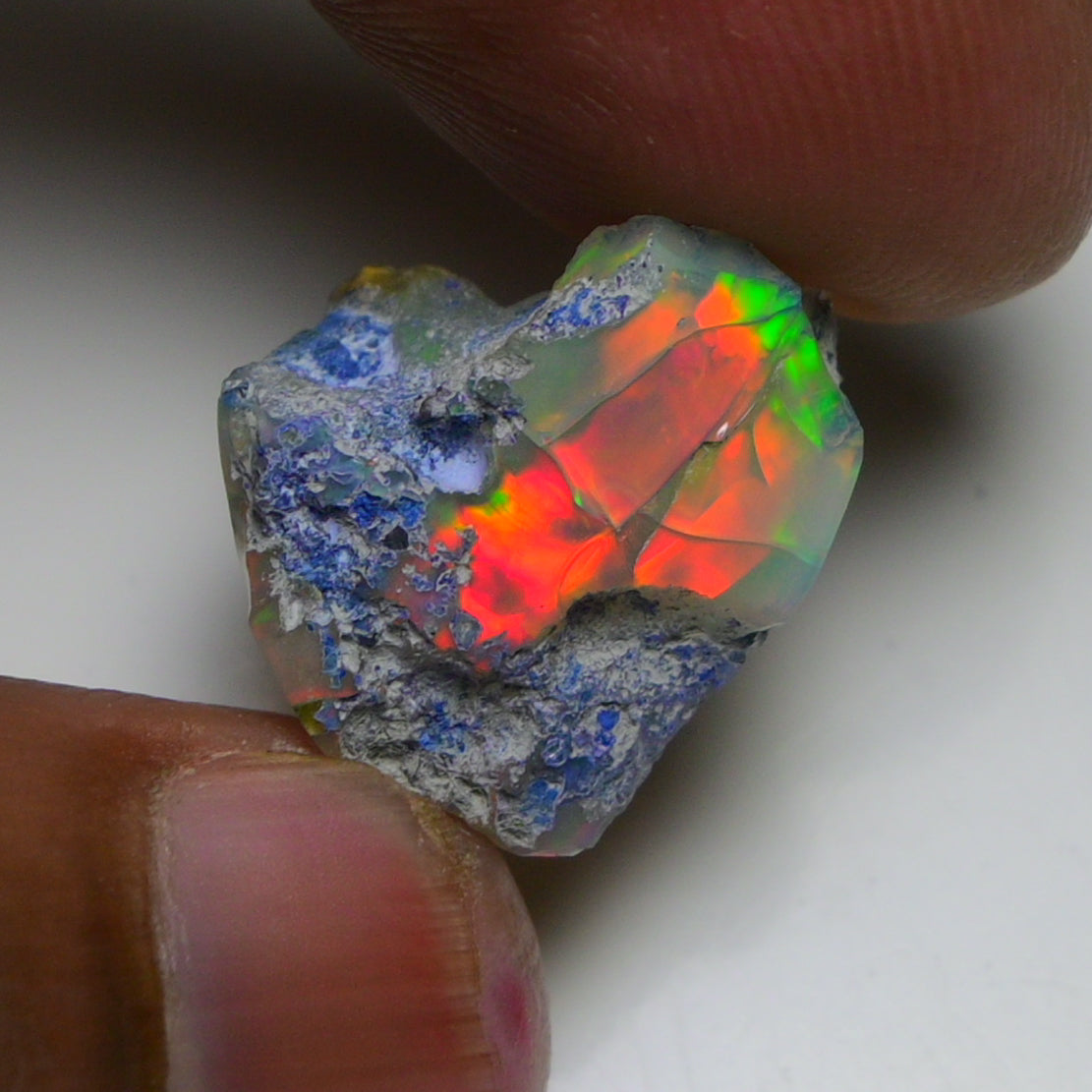 Rare Black Opal 14.75 Carats | Natural Black Ethiopian Opal Rough - Ready for Cutting & Jewelry!