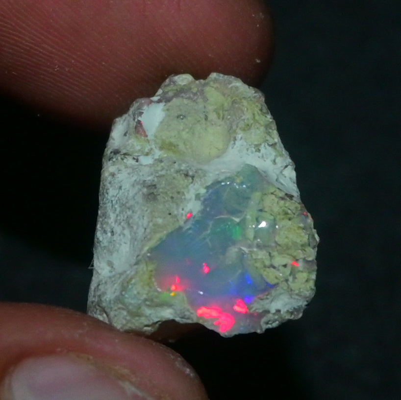 White Opal 16.15 Carats | Natural White Ethiopian Opal Rough - Ready for Cutting & Jewelry!