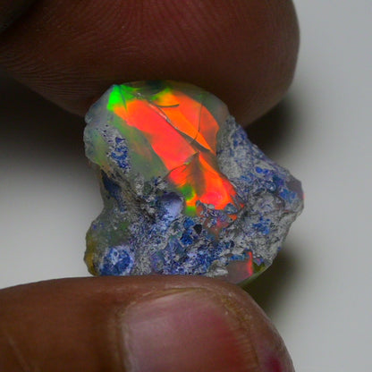 Rare Black Opal 14.75 Carats | Natural Black Ethiopian Opal Rough - Ready for Cutting & Jewelry!