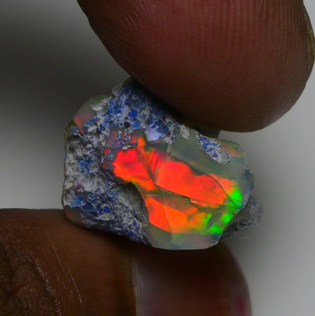Rare Black Opal 14.75 Carats | Natural Black Ethiopian Opal Rough - Ready for Cutting & Jewelry!