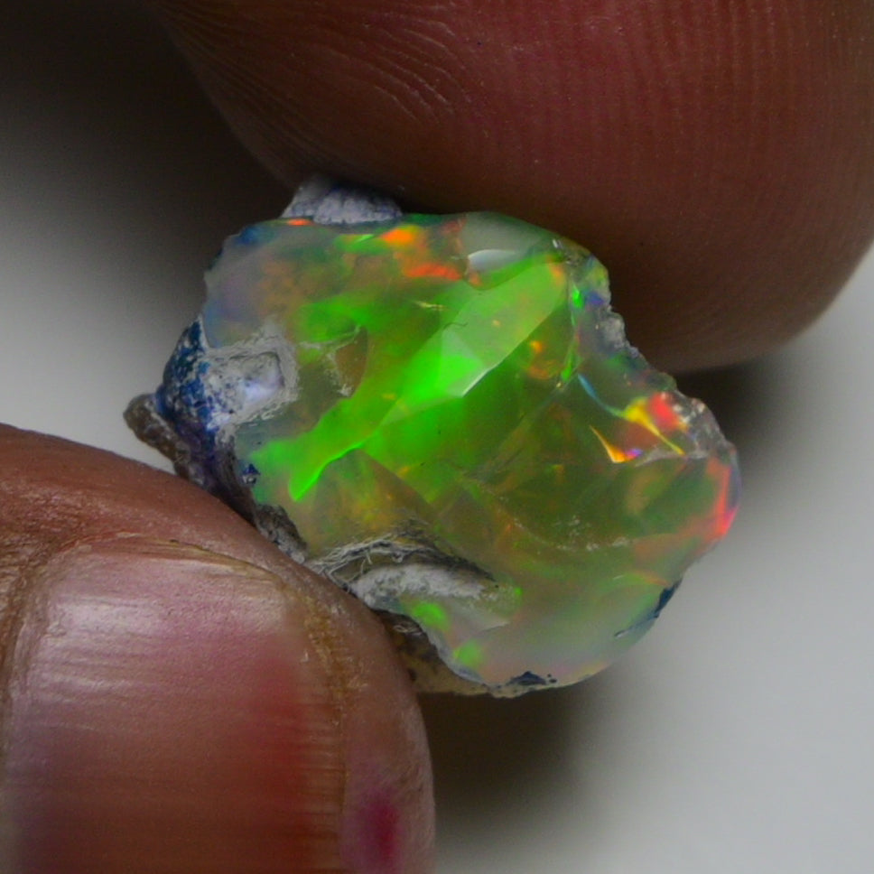 Rare Black Opal 14.75 Carats | Natural Black Ethiopian Opal Rough - Ready for Cutting & Jewelry!