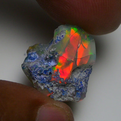 Rare Black Opal 14.75 Carats | Natural Black Ethiopian Opal Rough - Ready for Cutting & Jewelry!