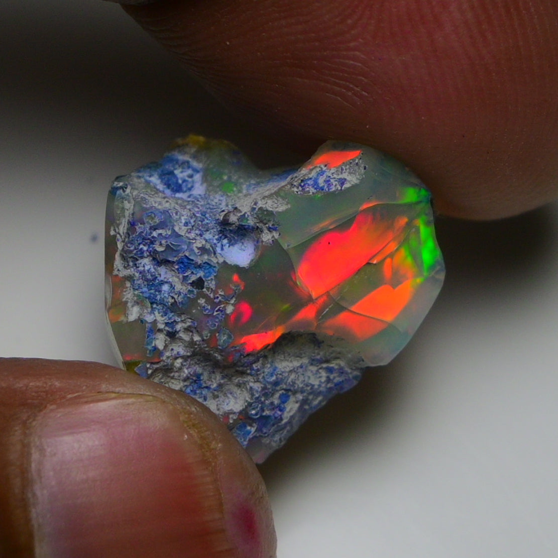 Rare Black Opal 14.75 Carats | Natural Black Ethiopian Opal Rough - Ready for Cutting & Jewelry!