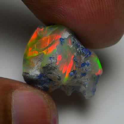Rare Black Opal 14.75 Carats | Natural Black Ethiopian Opal Rough - Ready for Cutting & Jewelry!