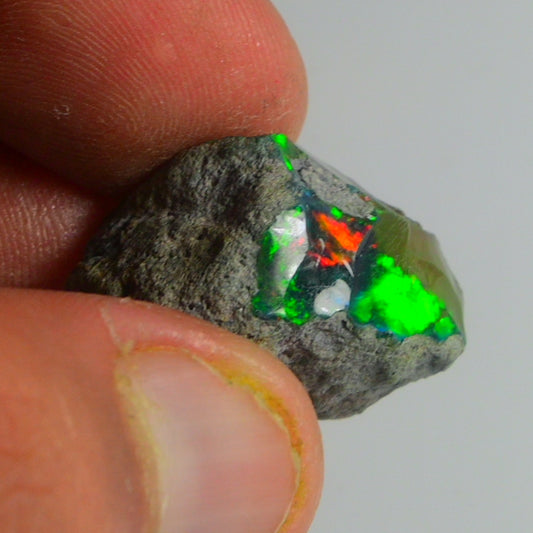 Black Opal Rough 29.50 Carats | Natural Ethiopian Opal Rough - Ready for Cutting & Jewelry | AAA Grade Opal Raw