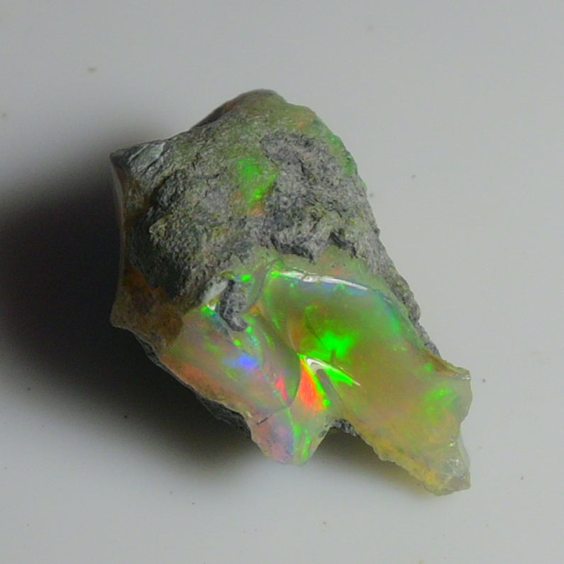 Black Opal Rough 24.10 Carats | Natural Ethiopian Opal Rough - Ready for Cutting & Jewelry | AAA Grade Opal Raw