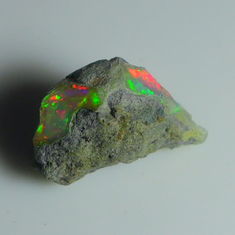 Black Opal Rough 24.10 Carats | Natural Ethiopian Opal Rough - Ready for Cutting & Jewelry | AAA Grade Opal Raw